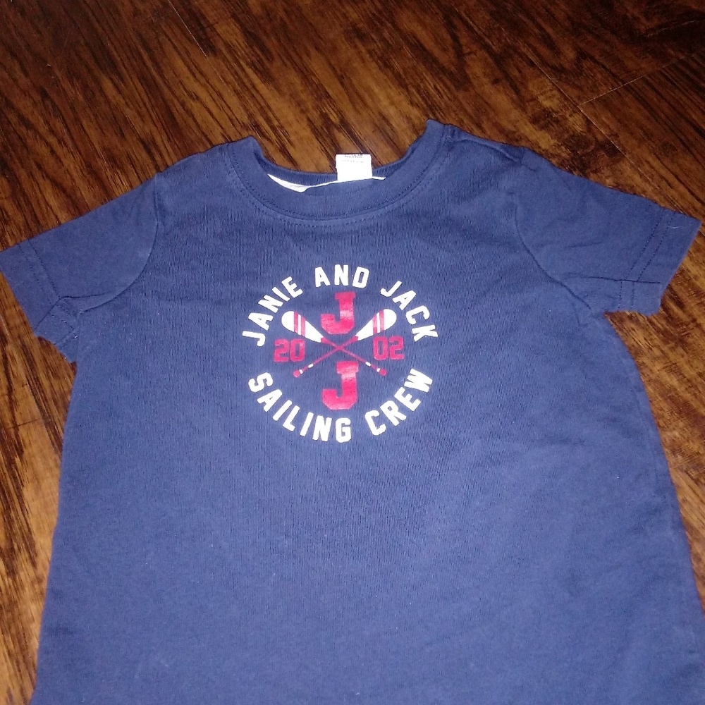 Janie and Jack sailing crew shirt 12-18 months